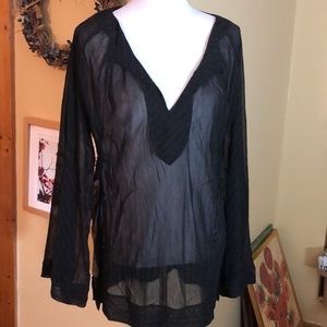 FUZZI ITALY sz Medium Tunic VerticalDots $545 new